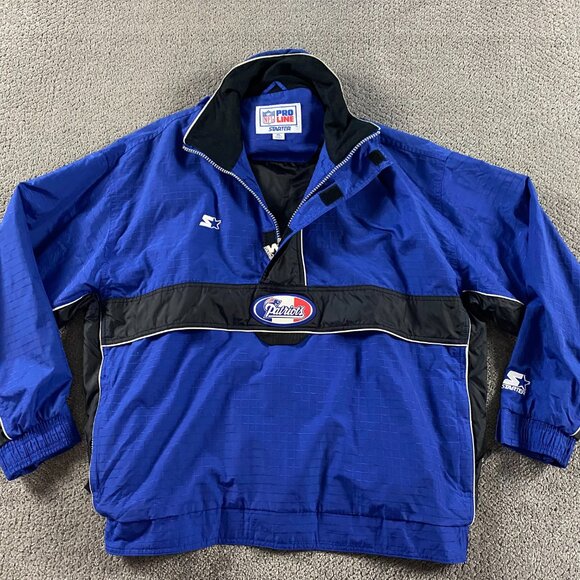 Vintage 90s Starter New England Patriots Jacket Men's XL Pullover NFL Pro Line - Picture 3 of 16